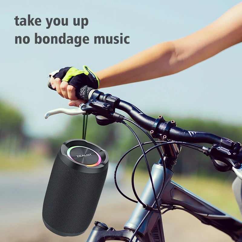 Gridlio Zealot S49 20W Portable Bluetooth Speaker — 360° Sound, IPX6 Waterproof
