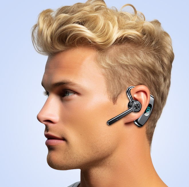 Gridlio V600 Wireless Bluetooth Earphones — Long Battery, Type-C Charging, 3 Colors