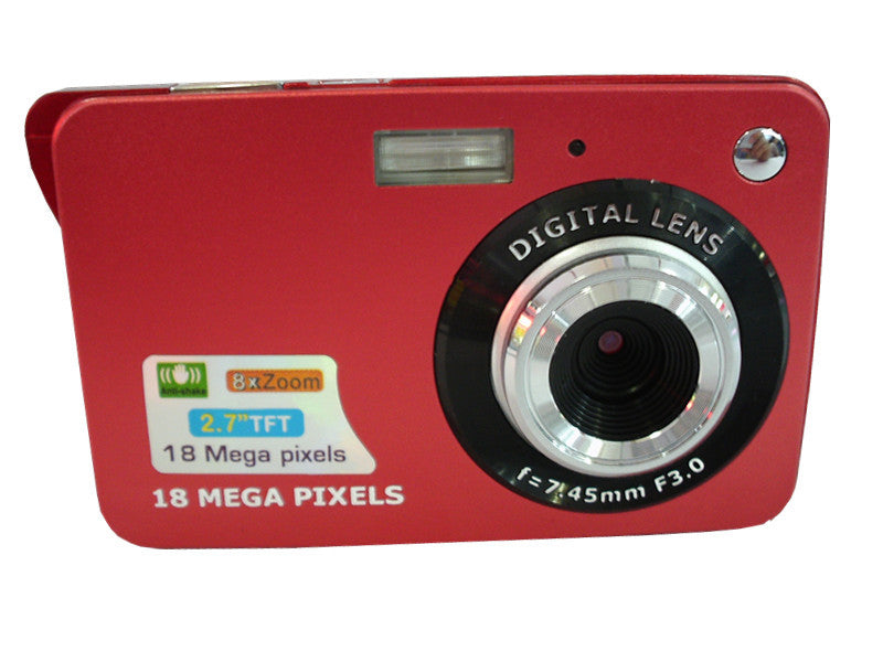 Gridlio DC530 Digital Camera — 18MP, HD Video, Slim Aluminum Design