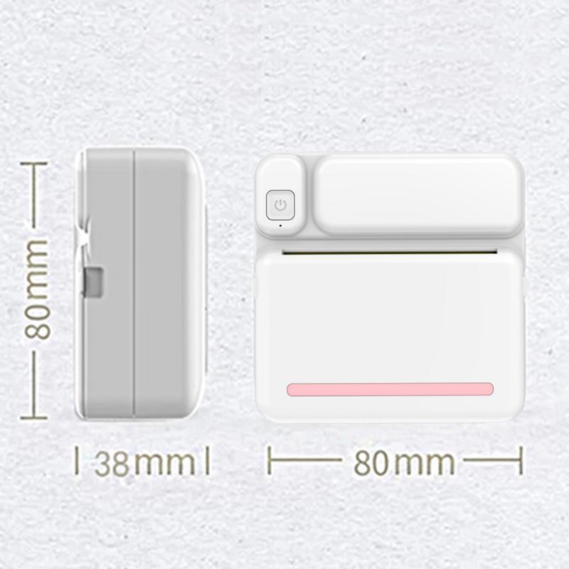 Gridlio Mini Portable Label Printer — Wireless, No Ink, Perfect for Home & Study