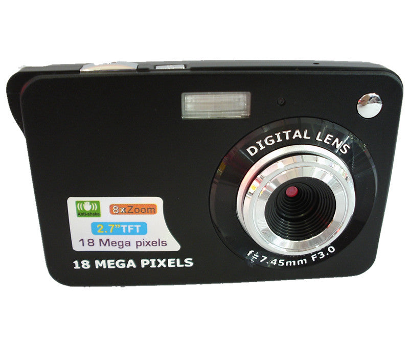 Gridlio DC530 Digital Camera — 18MP, HD Video, Slim Aluminum Design