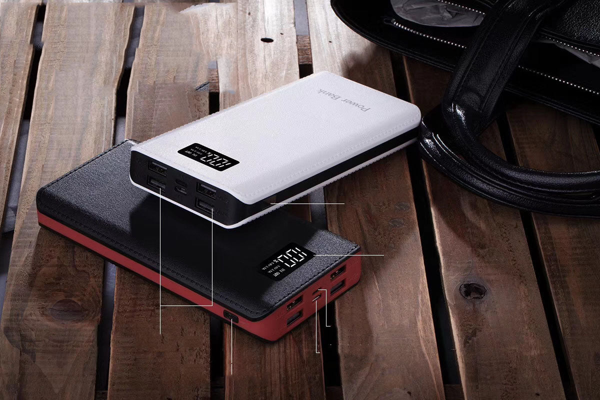 Gridlio M9 20000mAh Power Bank — 4 USB Ports, Fast Charge, Travel Ready