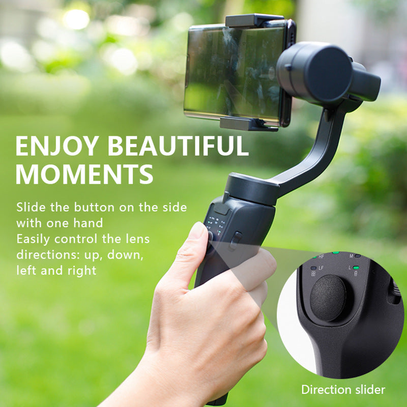 Gridlio 3-Axis Gimbal Stabilizer — Bluetooth Smartphone Tripod for Video & Streaming