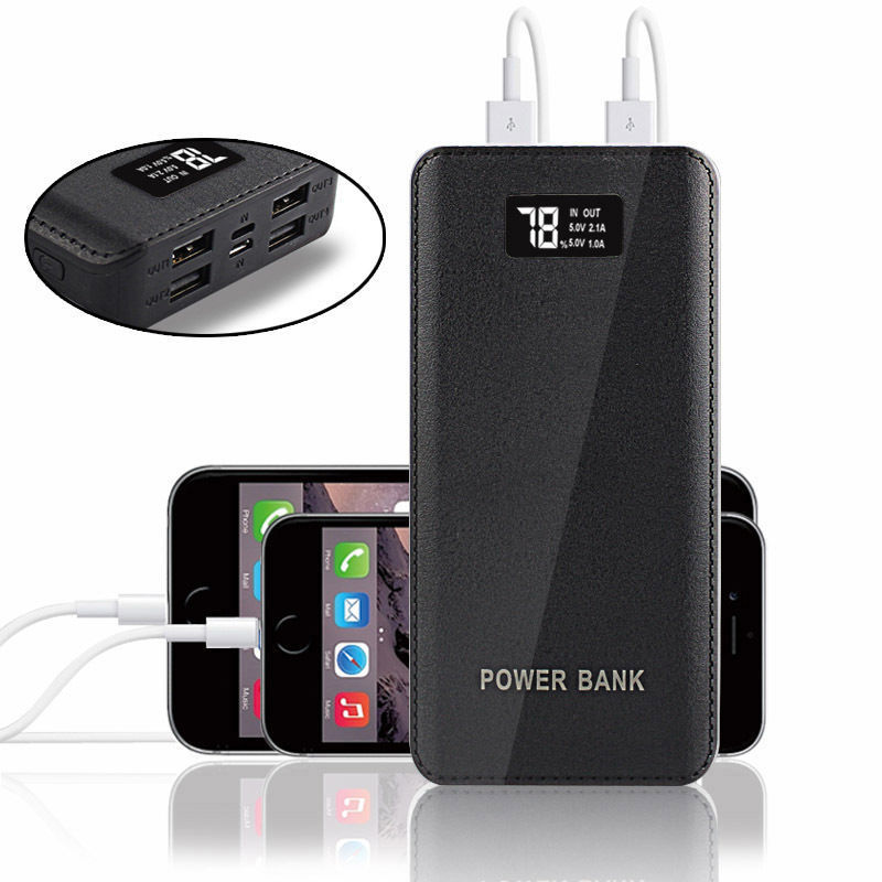 Gridlio M9 20000mAh Power Bank — 4 USB Ports, Fast Charge, Travel Ready