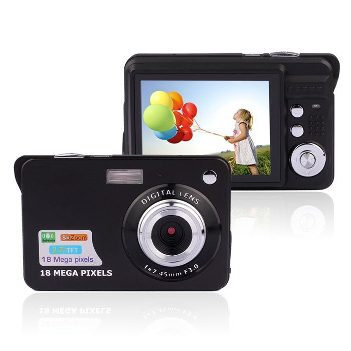 Gridlio DC530 Digital Camera — 18MP, HD Video, Slim Aluminum Design