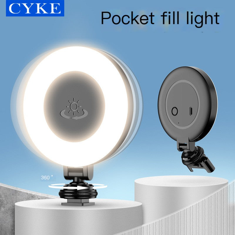 Gridlio Mini LED Fill Light — Portable Ring Light for Selfies, Vlogs & Streaming