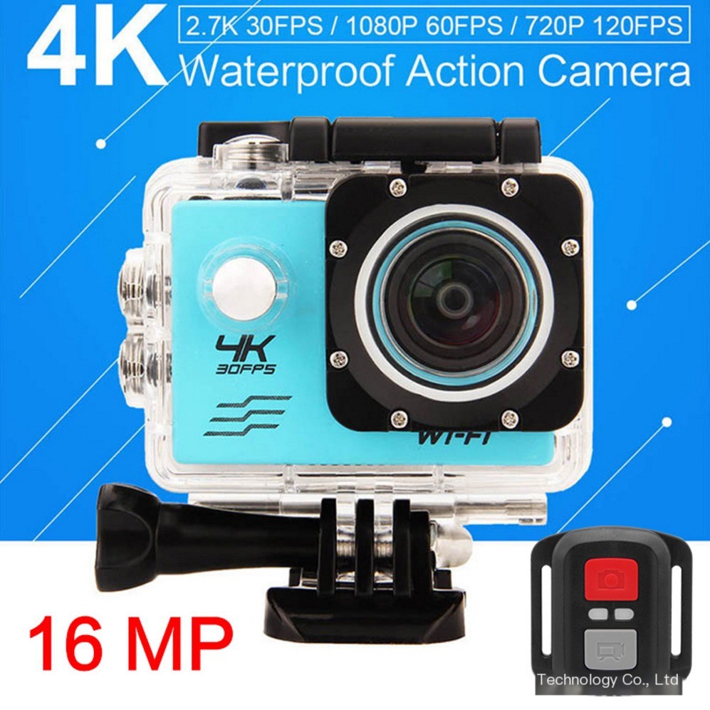 Gridlio 4K Action Camera — Waterproof, 170° Wide Angle & 2.4G Remote