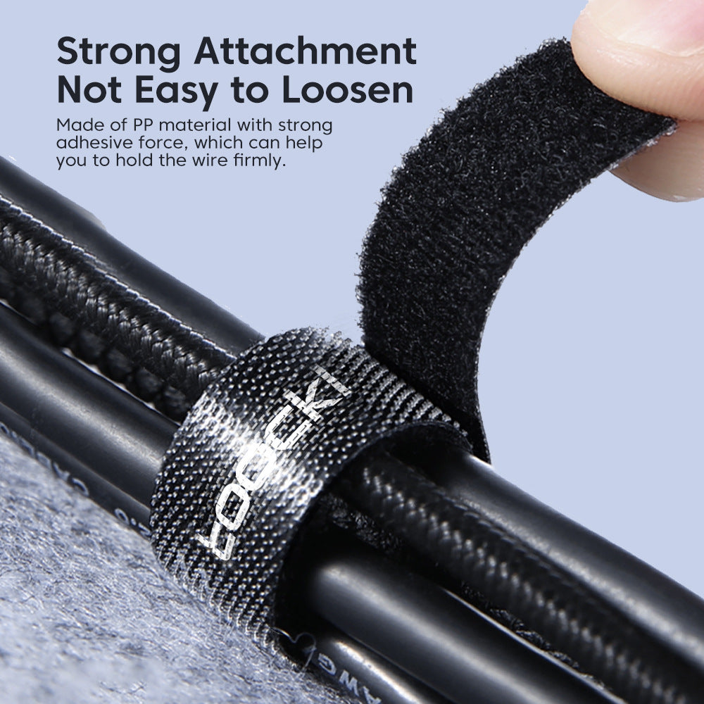 Gridlio Toocki Velcro Cable Tie — Tangle-Free Phone & Data Cable Organizer