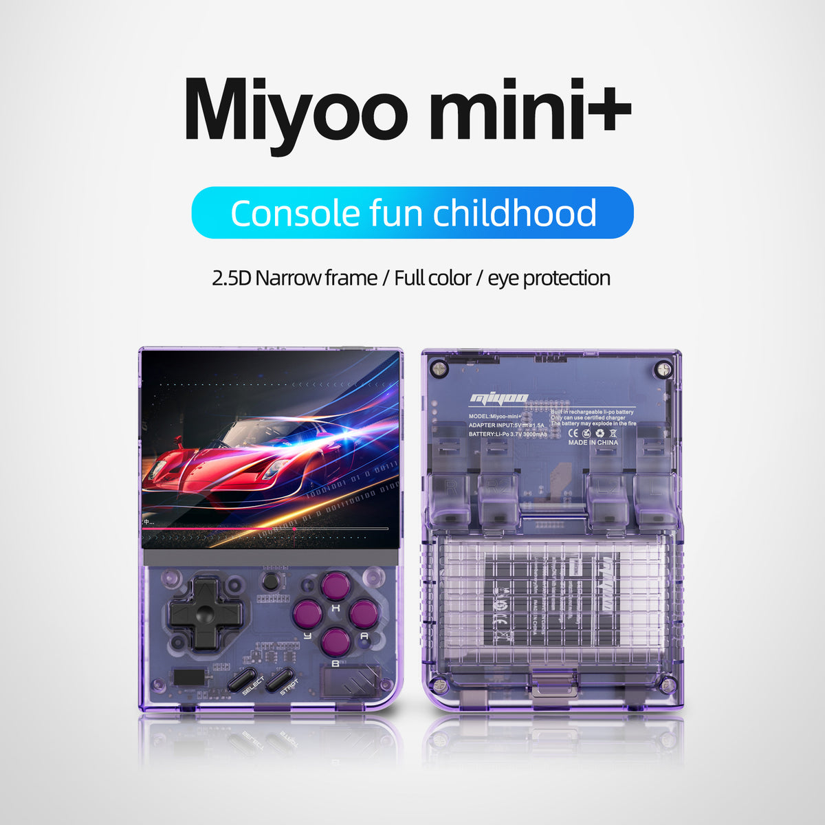 Gridlio Miyoo Mini Plus — Portable Retro Gaming Console with WiFi & Classic Games