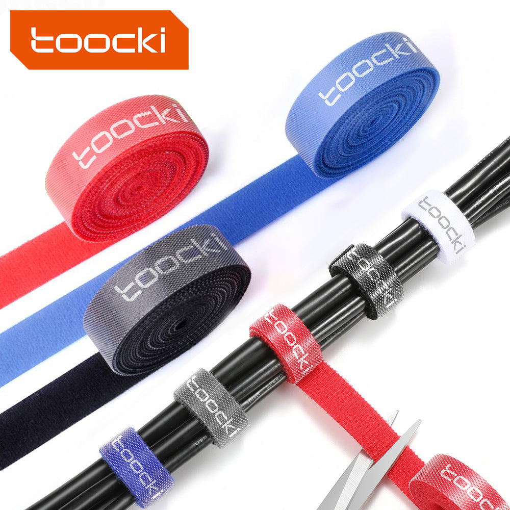 Gridlio Toocki Velcro Cable Tie — Tangle-Free Phone & Data Cable Organizer