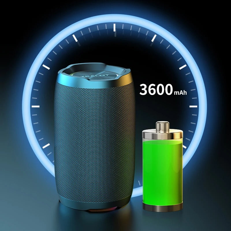 Gridlio Zealot S49 20W Portable Bluetooth Speaker — 360° Sound, IPX6 Waterproof