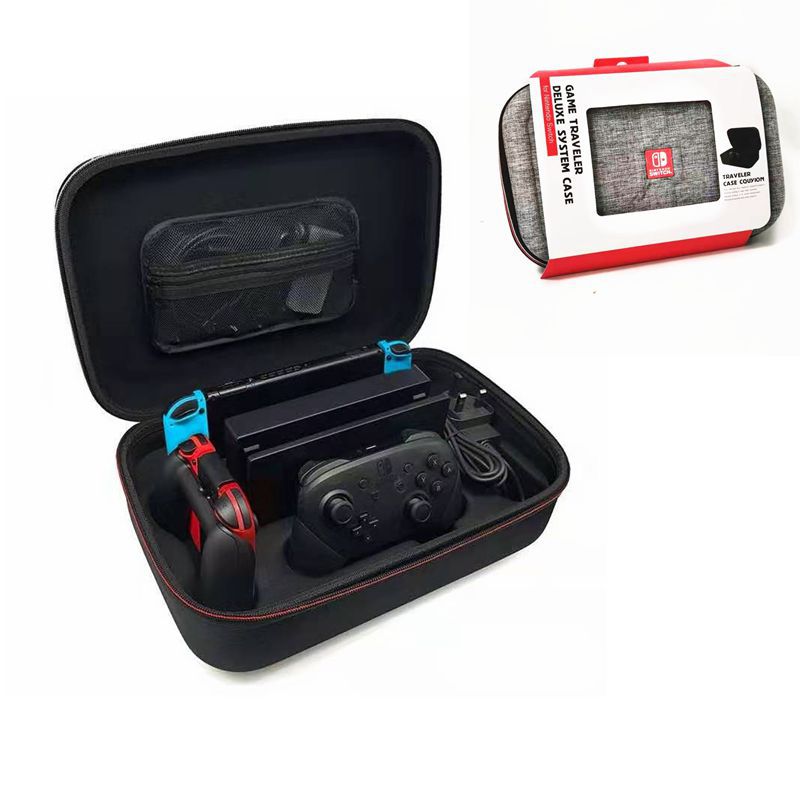 Gridlio Nintendo Switch Accessory Kit — Hard Case, Controllers & Storage Bundle