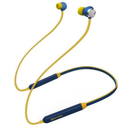 Gridlio Bluedio TN ANC Neckband Earphones — 12Hr Battery, 90% Noise Cancelling, Magnetic