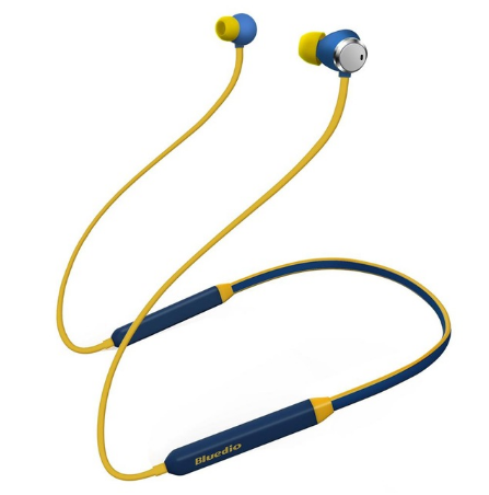 Gridlio Bluedio TN ANC Neckband Earphones — 12Hr Battery, 90% Noise Cancelling, Magnetic