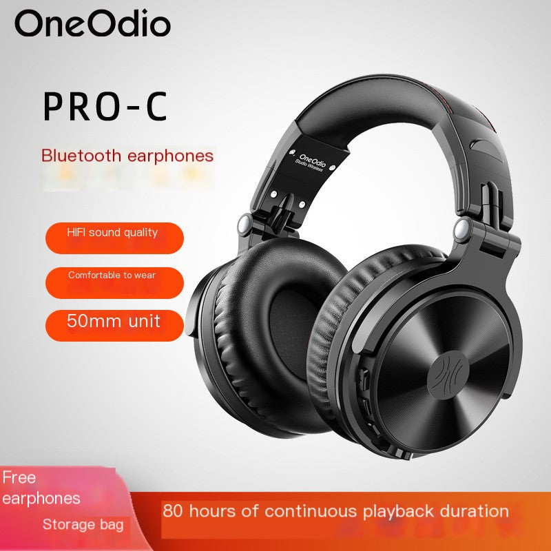 Gridlio OneOdio PRO-C Wireless Headphones — Bluetooth 5.2, 8Hr Battery, Detachable Cable