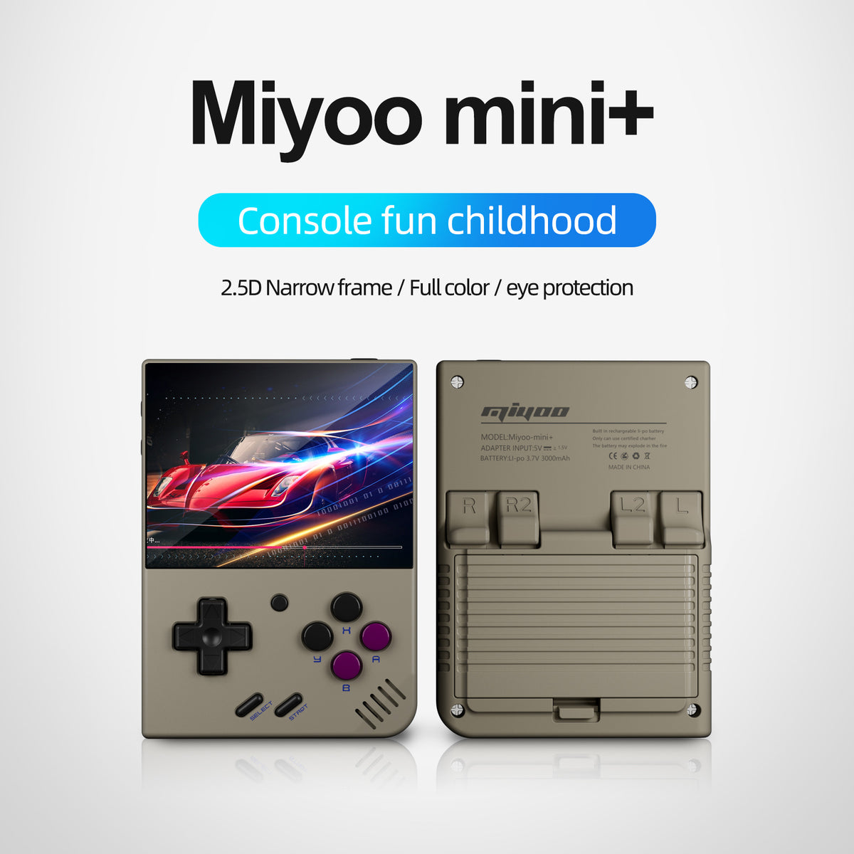 Gridlio Miyoo Mini Plus — Portable Retro Gaming Console with WiFi & Classic Games